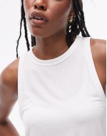 soft loose tank in white