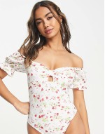 knot  bodysuit in multi