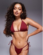 Premium mix & match bikini in burgundy