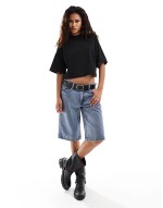 boxy t-shirt in black