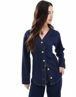 Denim rinse barrel co ord